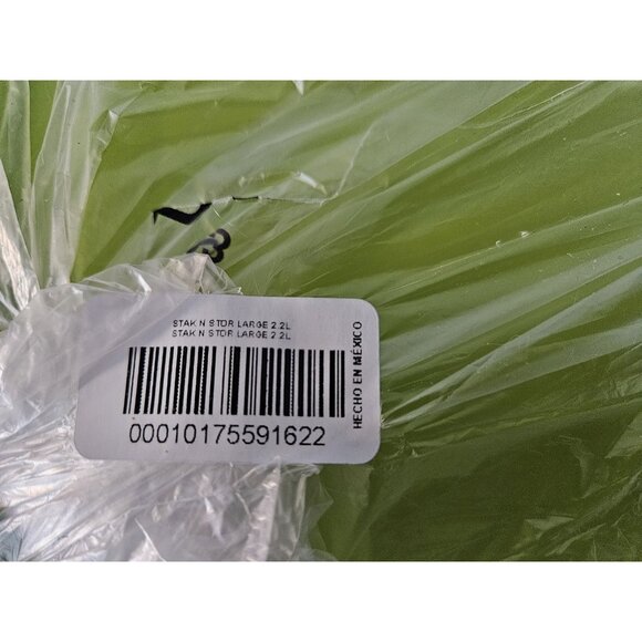 Tupperware Stak N Store Stack Rectangular Refrigerator 2.2L / 9.25 Cup Lime - Picture 4 of 4